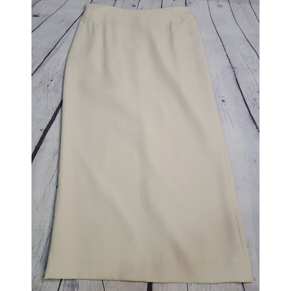 Trousers Etc New York Beige Long Skirt size 8 with Zip in Back - Picture 1 of 6